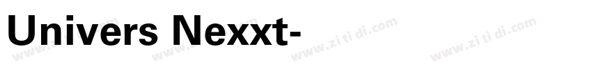 Univers Nexxt字体转换